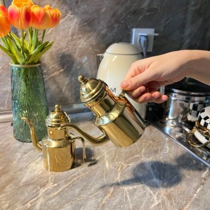 304 Çelik Gold 310 ml Yağdanlık & Sirkelik