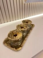 3’Lü Tepsili Sunumluk  Gold*RAMAZAN AYINA ÖZEL🎉