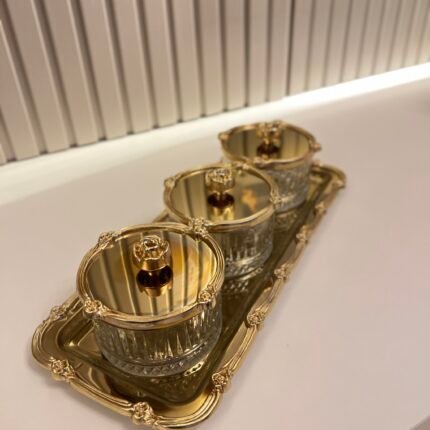 3’Lü Tepsili Sunumluk  Gold*RAMAZAN AYINA ÖZEL🎉