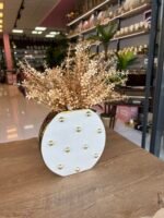 Boncuklu Yassı Vazo - Görsel 4