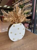 Boncuklu Yassı Vazo - Görsel 5