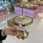 Kelebekli Cam Kase 12 cm