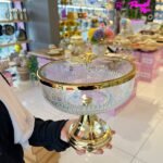 Kelebekli Cam Kase 23 cm