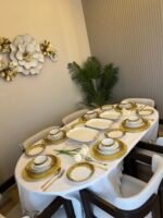 24 Parça 6 Kişilik İthal Yaldız Model Yemek Takımı - Görsel 5