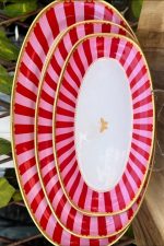 34 Parça Pink Candy Kahvaltı Pasta ve Servis Takımı ( 3 LÜ KAYIK TABAK - KURABİYELİK - KAŞIK DAHİL- HERŞEY DAHİL) - Görsel 2