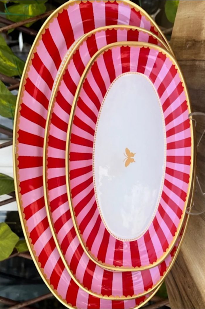 34 Parça Pink Candy Kahvaltı Pasta ve Servis Takımı ( 3 LÜ KAYIK TABAK - KURABİYELİK - KAŞIK DAHİL- HERŞEY DAHİL) - Görsel 2