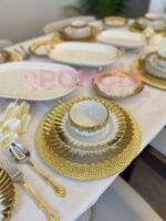 24 Parça 6 Kişilik İthal Yaldız Model Yemek Takımı - Görsel 4