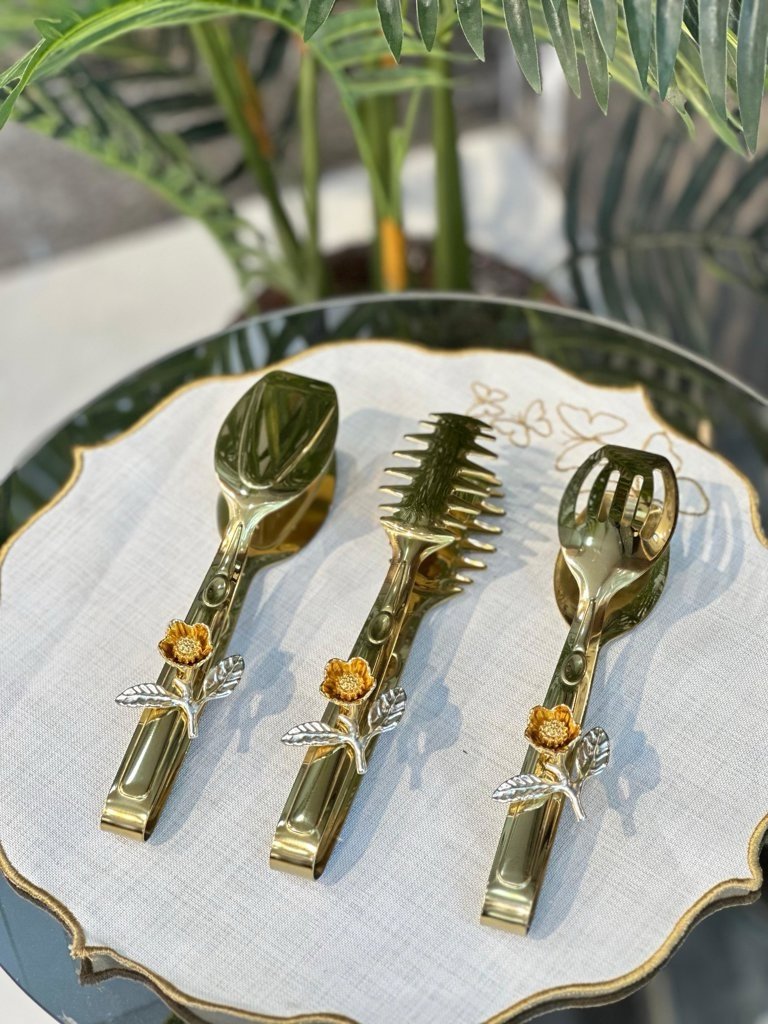 img_2537 Lotus 3’Lü Gold Siyah Detay Maşa - Görsel 1