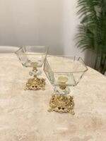 Zamak Ayaklı Gold Dondurmalık & İkramlık - Görsel 6