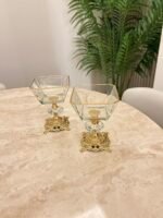 Zamak Ayaklı Gold Dondurmalık & İkramlık - Görsel 5