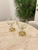 Zamak Ayaklı Gold Dondurmalık & İkramlık - Görsel 4