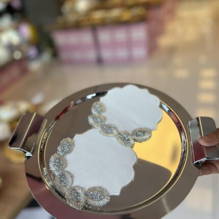 2’li yaprak taşlı Gümüş sunum Peçetesi
Kode2002