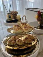 2 KATLI DEKORLU GOLD SUNUMLUK