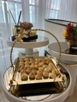 Ayaklı Kelebek Detay Kare Tutmalı Sunumluk - Görsel 3