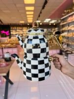 Dama Emaye Çaydanlık