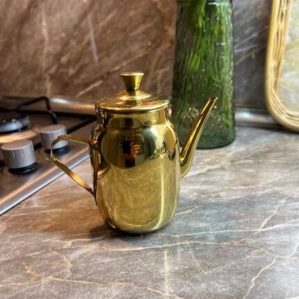 Komple Çelik Gold 450 ml Yağdanlık Sosluk ve Sirkelik