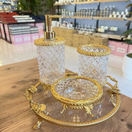 4’Lü Luxury Banyo Seti **GOLD