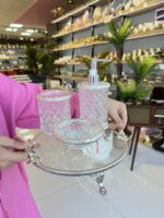 4’Lü Luxury Banyo Seti **GÜMÜŞ - Görsel 2