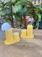 3 Parça Banyo Kombin Set* VİNTAGE
SARI - Görsel 2