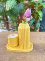 3 Parça Banyo Kombin Set* VİNTAGE 
SARI - Görsel 4