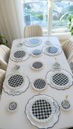 34 Parça BEYAZ DAMA Kahvaltı Servis Sunum Seti - Görsel 7