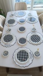 34 Parça BEYAZ DAMA Kahvaltı Servis Sunum Seti - Görsel 5