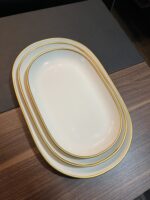 3 Boy Yaldızlı Porselen Sunumluk (AYAKLISIZ) - Görsel 6