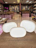 3 Boy Yaldızlı Porselen Sunumluk (AYAKLISIZ) - Görsel 7