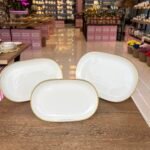 3 Boy Yaldızlı Porselen Sunumluk (AYAKLISIZ)