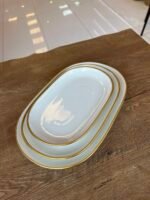 3 Boy Yaldızlı Porselen Sunumluk (AYAKLISIZ) - Görsel 5