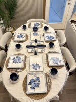 30 PARÇA KAHVALTI TAKIMI KARE BLUE LAKE - Görsel 4