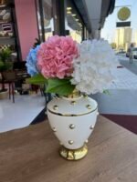 Boncuklu Avangart Model Vazo (Çiçek Aranjman dahil değildir ) - Görsel 3