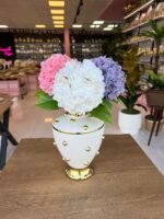 Boncuklu Avangart Model Vazo (Çiçek Aranjman dahil değildir ) - Görsel 2