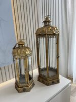 Metal Eskitme Antika Tarz 2’Li Fener