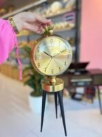 Ayaklı Eskitme Tripot Masa Saati