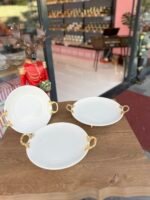 3 Boy Yuvarlak Porselen Sunumluk-145