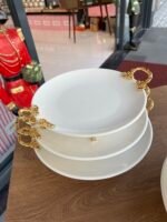 3 Boy Yuvarlak Porselen Sunumluk-145 - Görsel 2