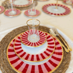 25 Parça Pink Candy Kahvaltı Pasta ve Servis Takımı (-Kurabiyelik -Kaşık Dahil)