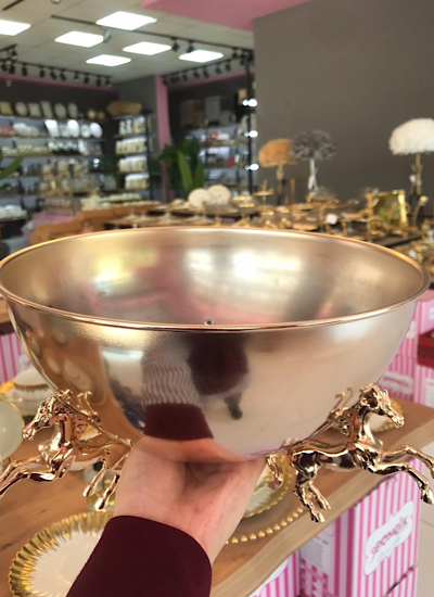 At Detaylı Gold Luxury Vazo