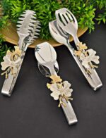 3’Lü Gümüş Kelebek Maşa