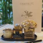 4 PARÇA ÇİÇEKLİ KOKU VE MUM SETİ**