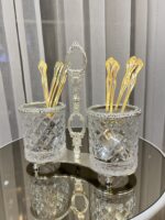 2’Li Set Üstü Cam Kaşıklık *Gümüş - Görsel 3