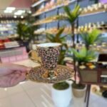 Kahverengi Leopar Türk Kahvesi Fincanı