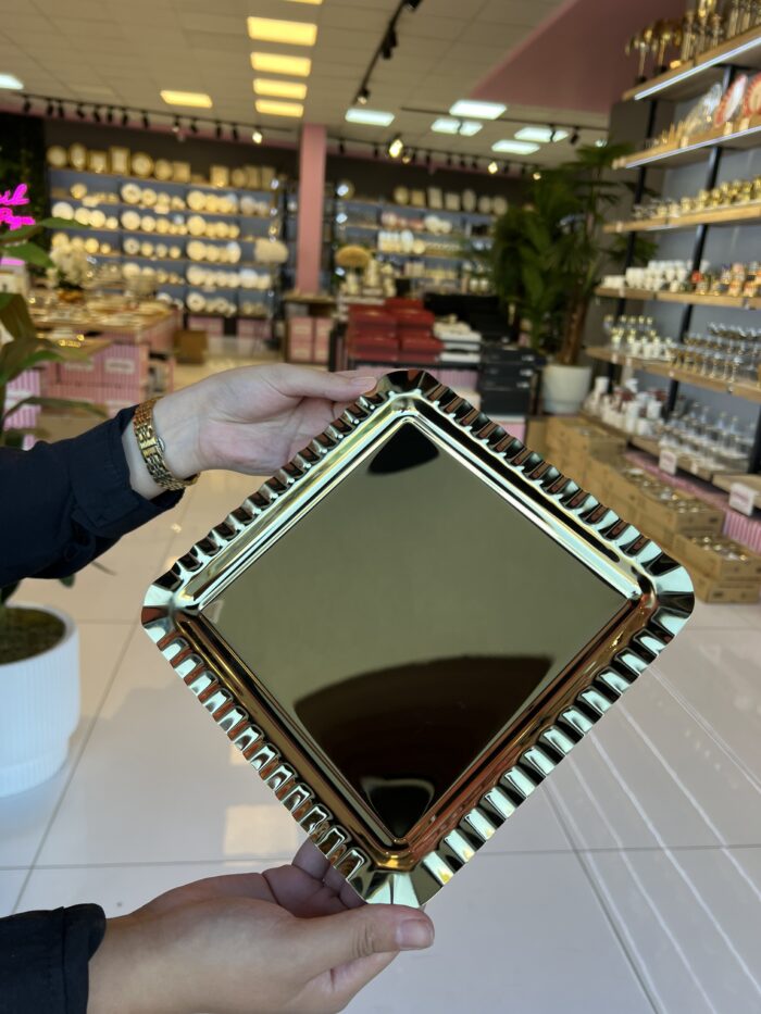 6 Adet Kare Fırfır Gold - Görsel 3