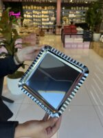 6 Adet Kare Fırfır Gümüş