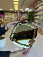 6 Adet Desenli Kare Gold