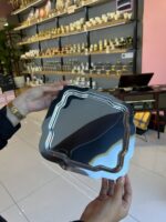 6 Adet Desenli Kare  Gümüş