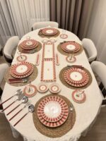 38 Parça Pink Candy Kahvaltı Pasta ve Servis Takımı **PORSELEN SERİ🌟 - Görsel 9