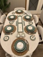 38 Parça Green Candy Kahvaltı Pasta ve Servis Takımı **PORSELEN SERİ🌟 - Görsel 10