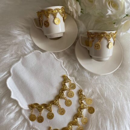 6 Parça - 2 Kişilik Fincan vs Peçete Seti* Dubai Seti